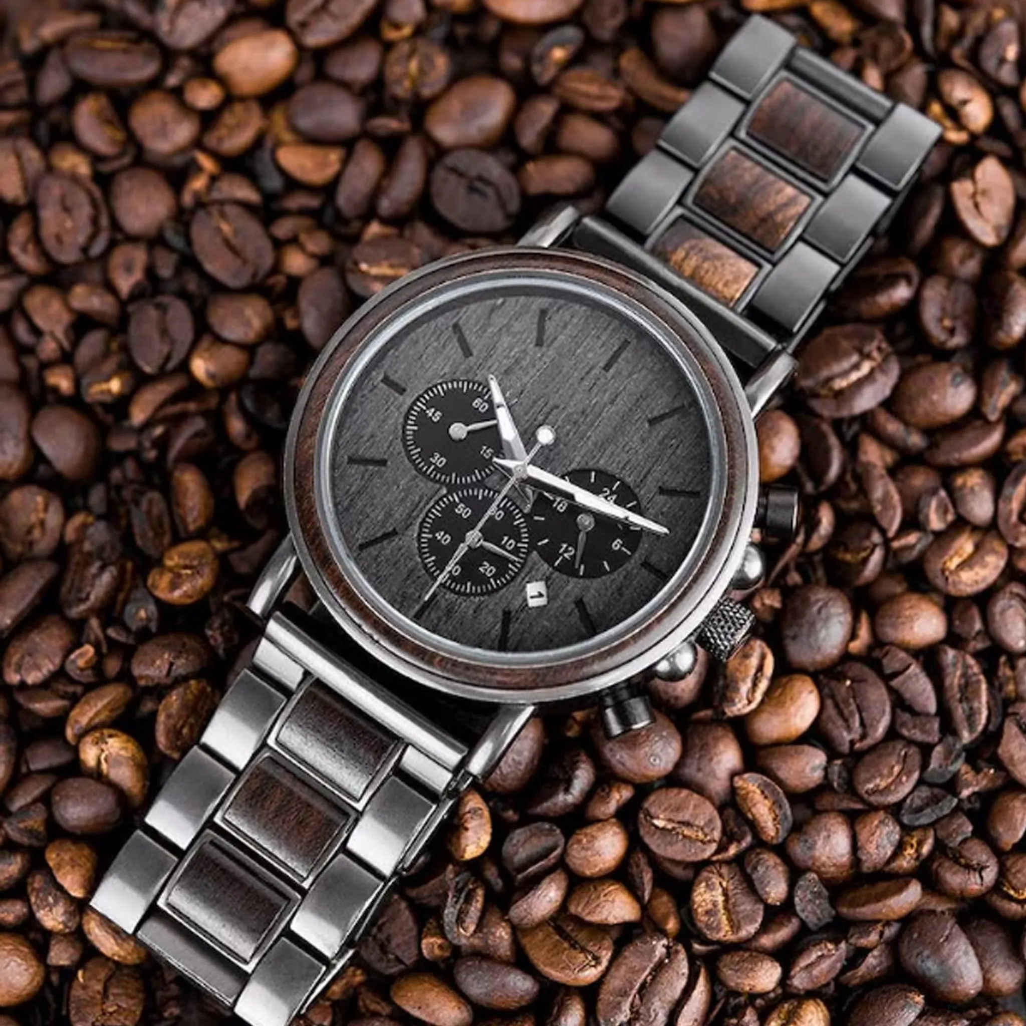 DUSKFORGE - Men Wood Watch Chronograph