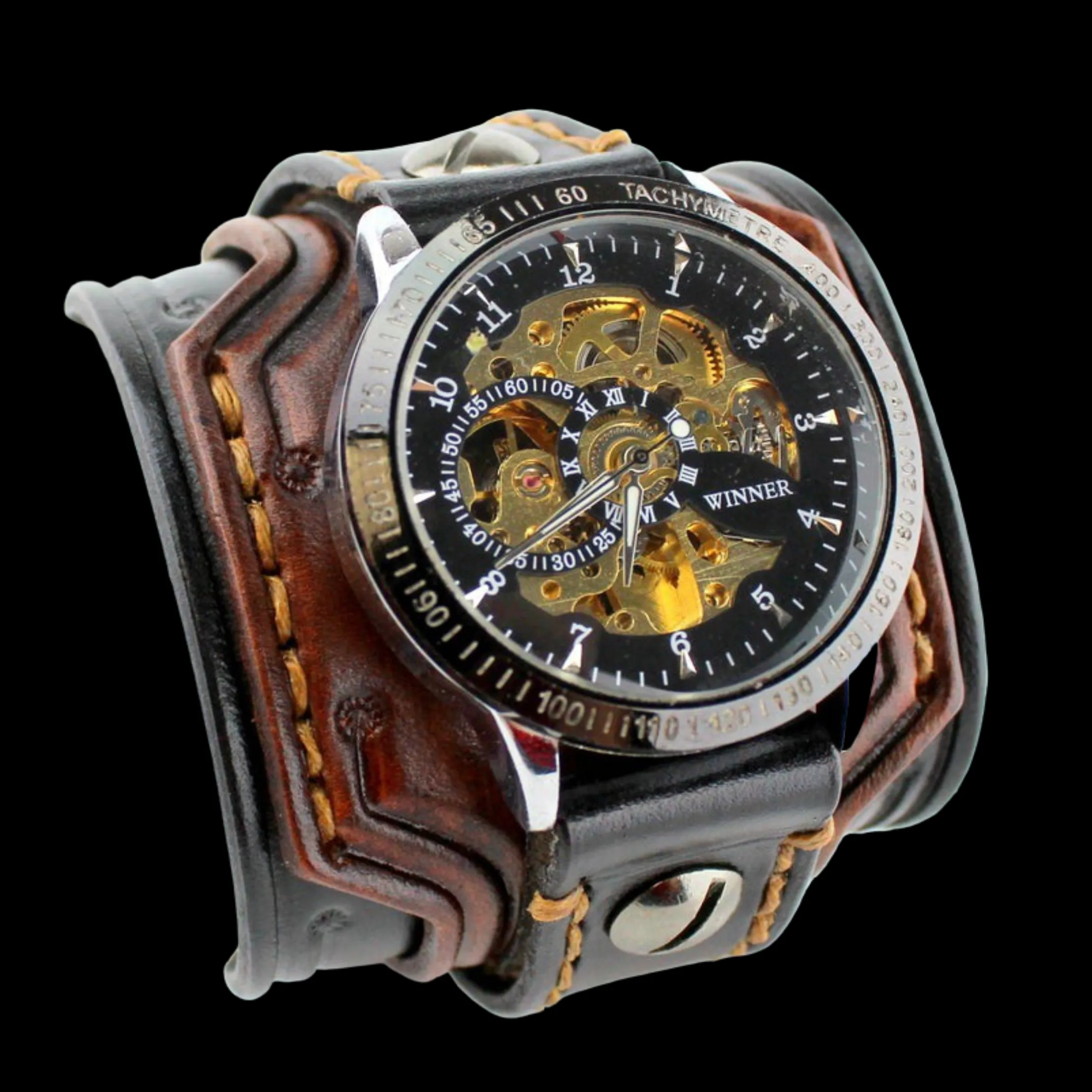 Easy Rider Leather Cuff Watch
