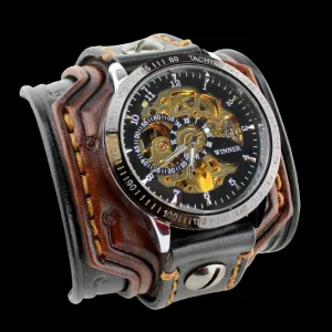 Easy Rider Leather Cuff Watch