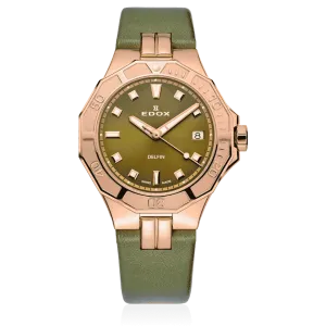 EDOX SWISS MADE 53020-37RC-VR DELFIN THE ORIGINAL DIVER DATE LADY