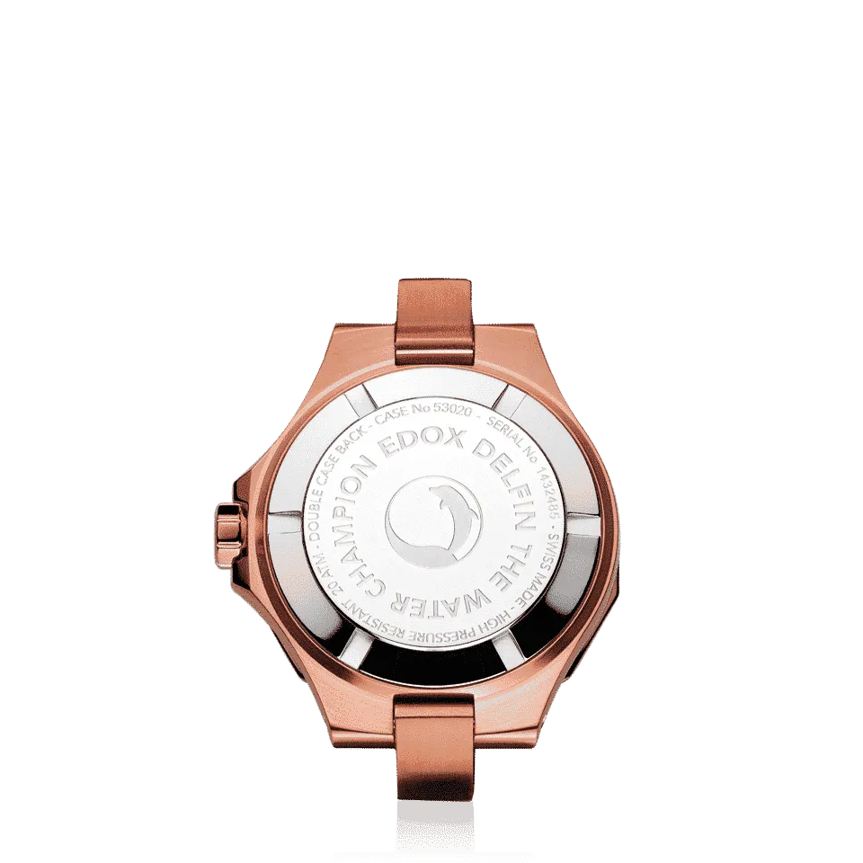 EDOX SWISS MADE 53020-37RC-VR DELFIN THE ORIGINAL DIVER DATE LADY