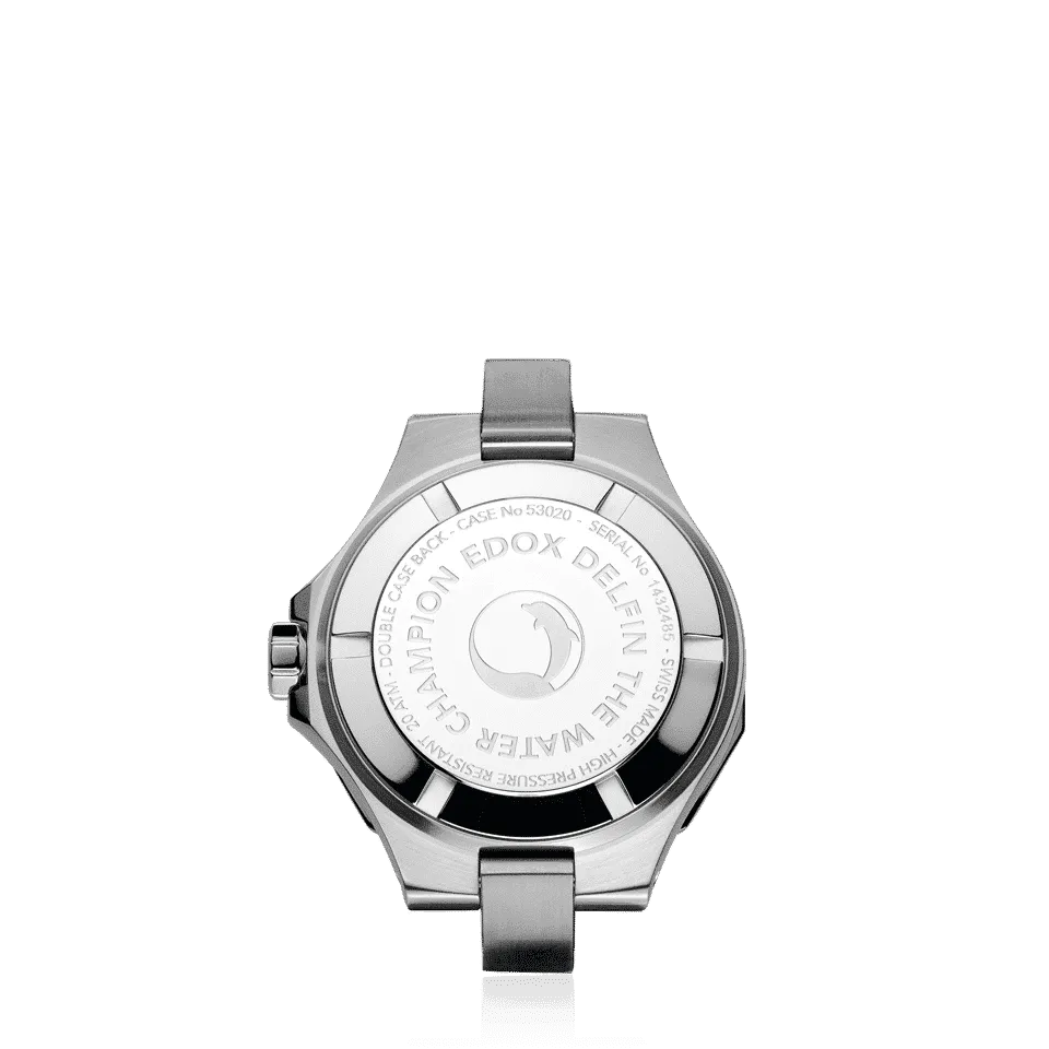 EDOX SWISS MADE 53020-3M-BUDDR DELFIN THE ORIGINAL DIVER DATE LADY SPECIAL EDITION