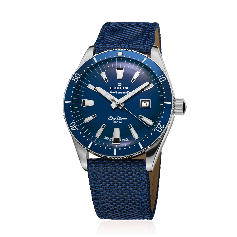 EDOX SWISS MADE 80126-3BUM-BUIN SKYDIVER DATE AUTOMATIC LIMITED EDITION