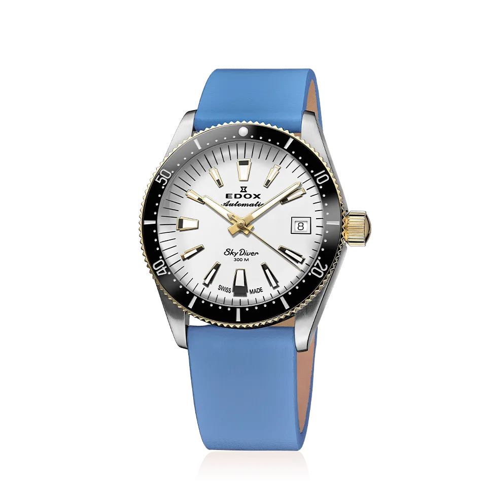 EDOX SWISS MADE 80131-357JNC-BI SKYDIVER 38 DATE AUTOMATIC SPECIAL EDITION