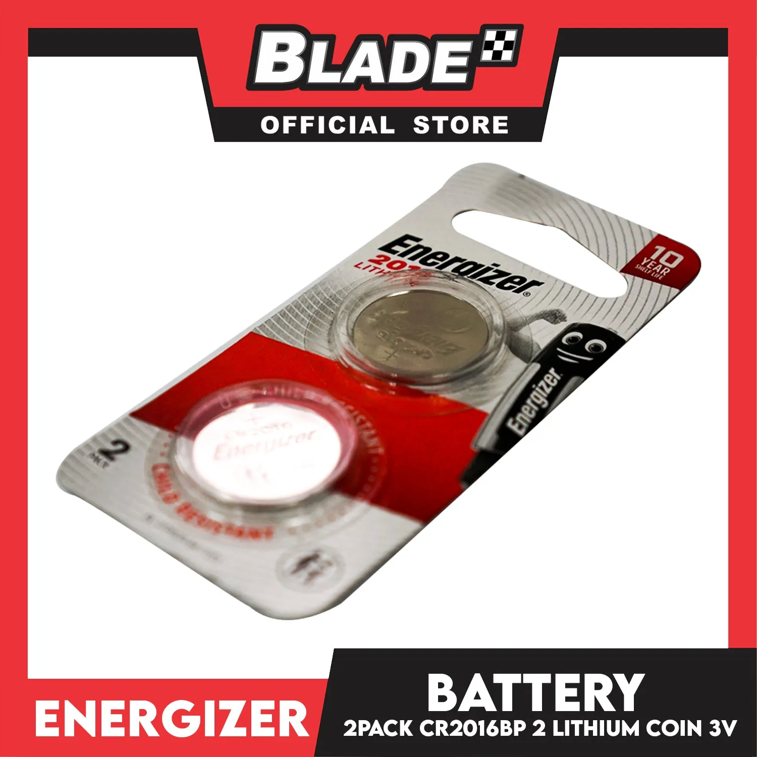 Energizer CR2016BP 2 Lithium Coin 3V