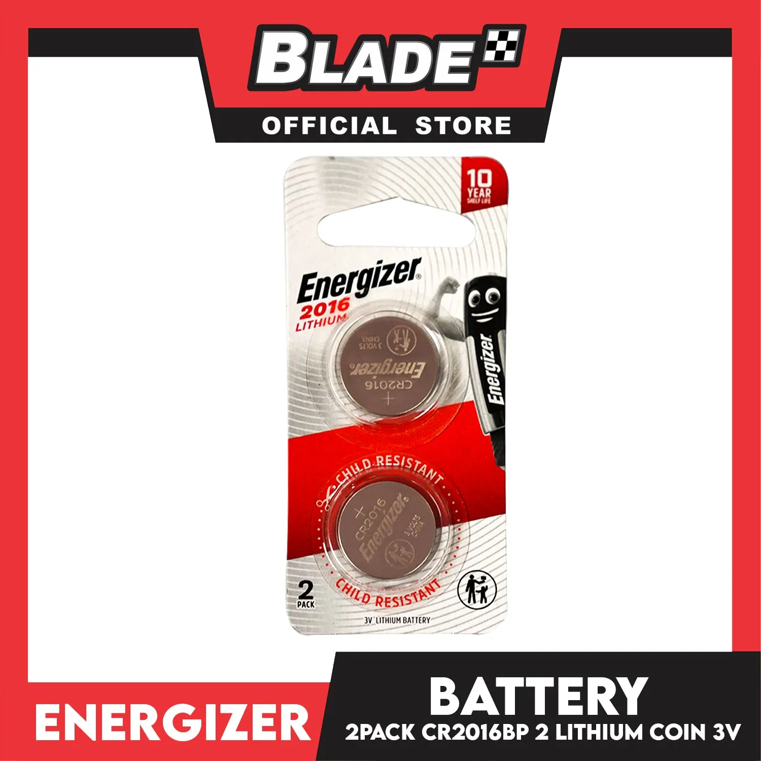 Energizer CR2016BP 2 Lithium Coin 3V