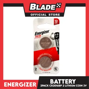 Energizer CR2016BP 2 Lithium Coin 3V
