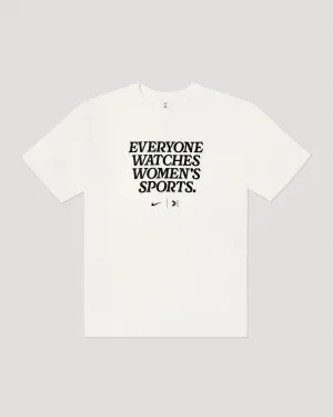 Everyone Watches Women's Sports™ White Tee