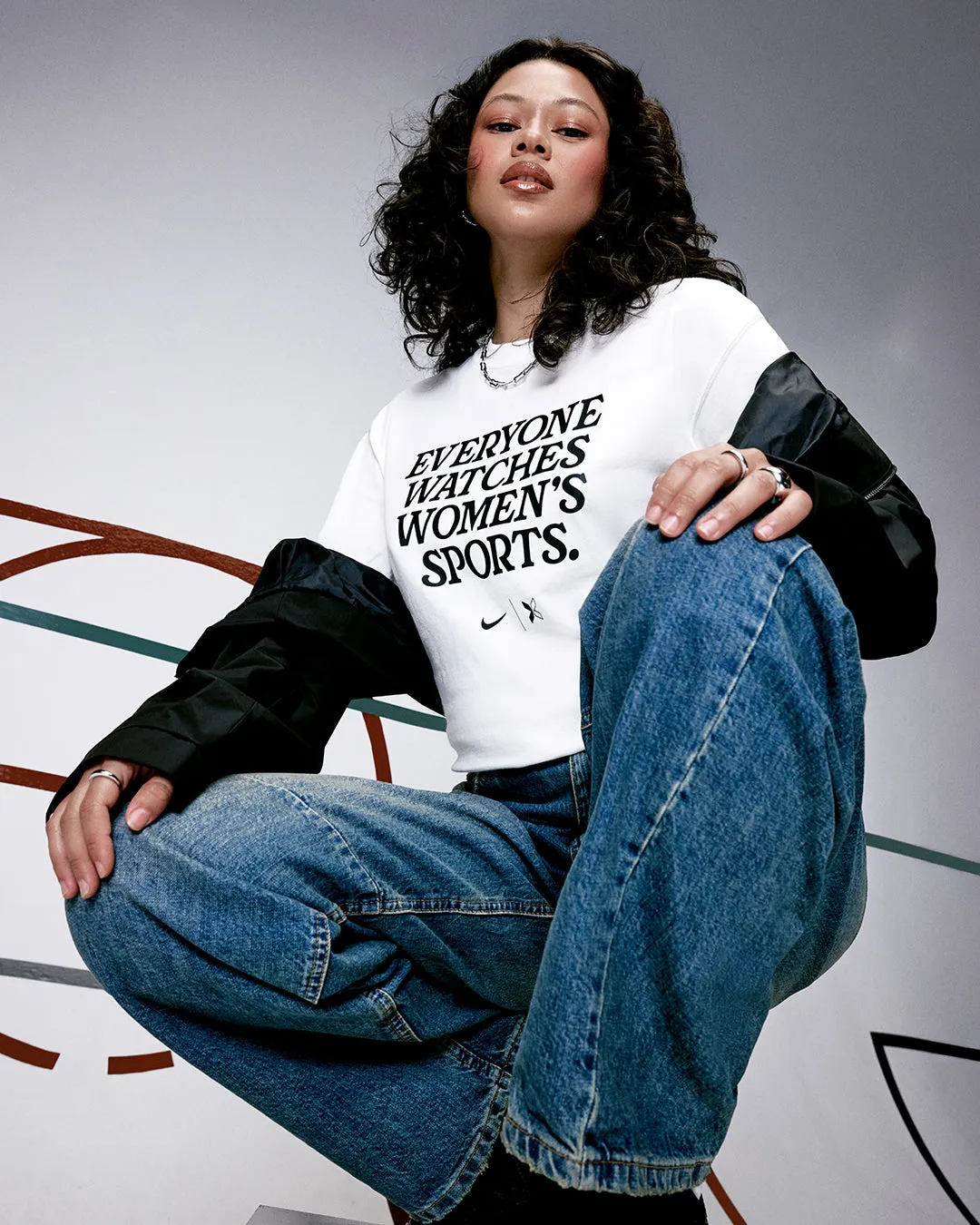 Everyone Watches Women's Sports™ White Tee