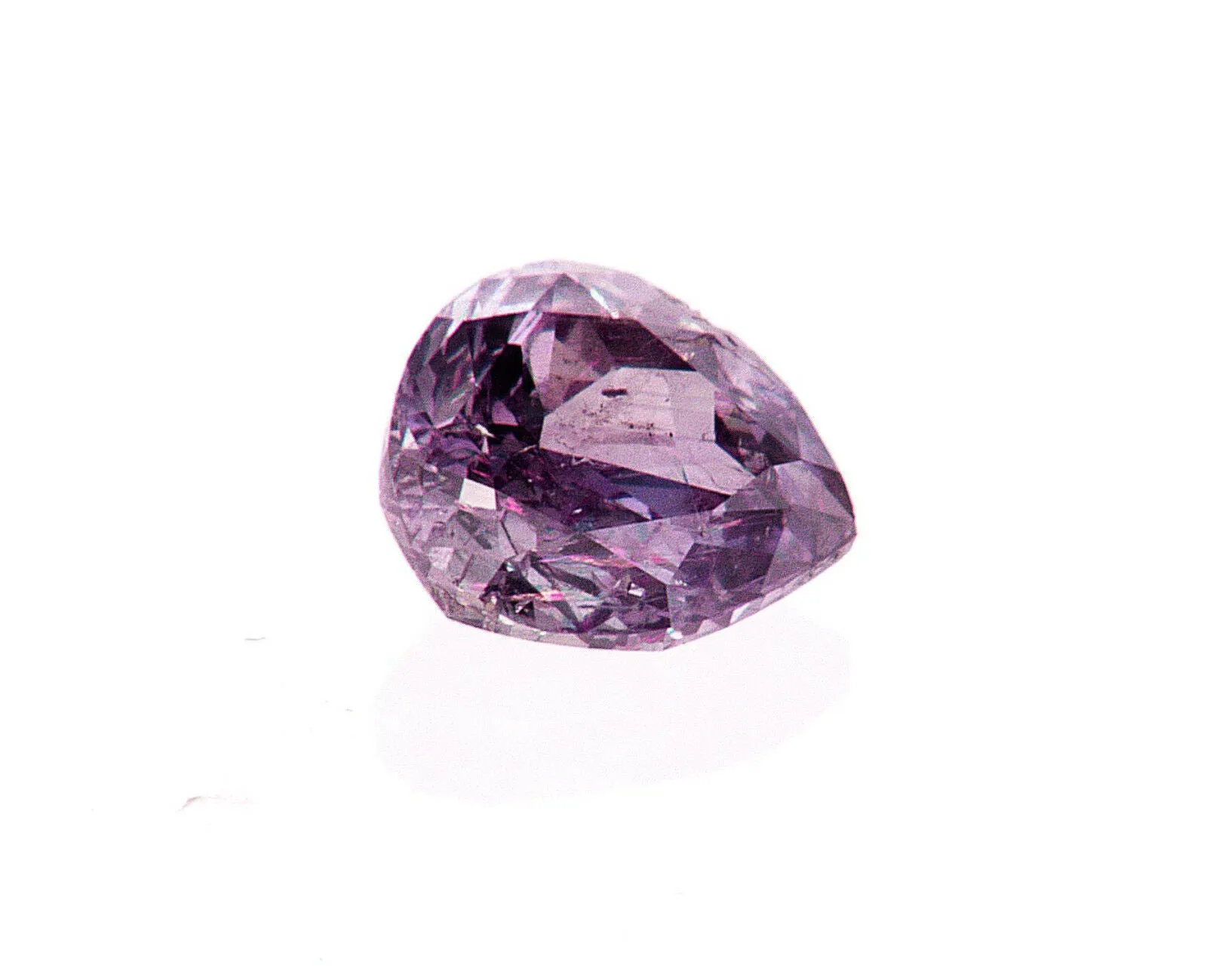 Fancy Purple Pink Color 0.56 CT GIA Certified Natural Loose Diamond Pear Cut