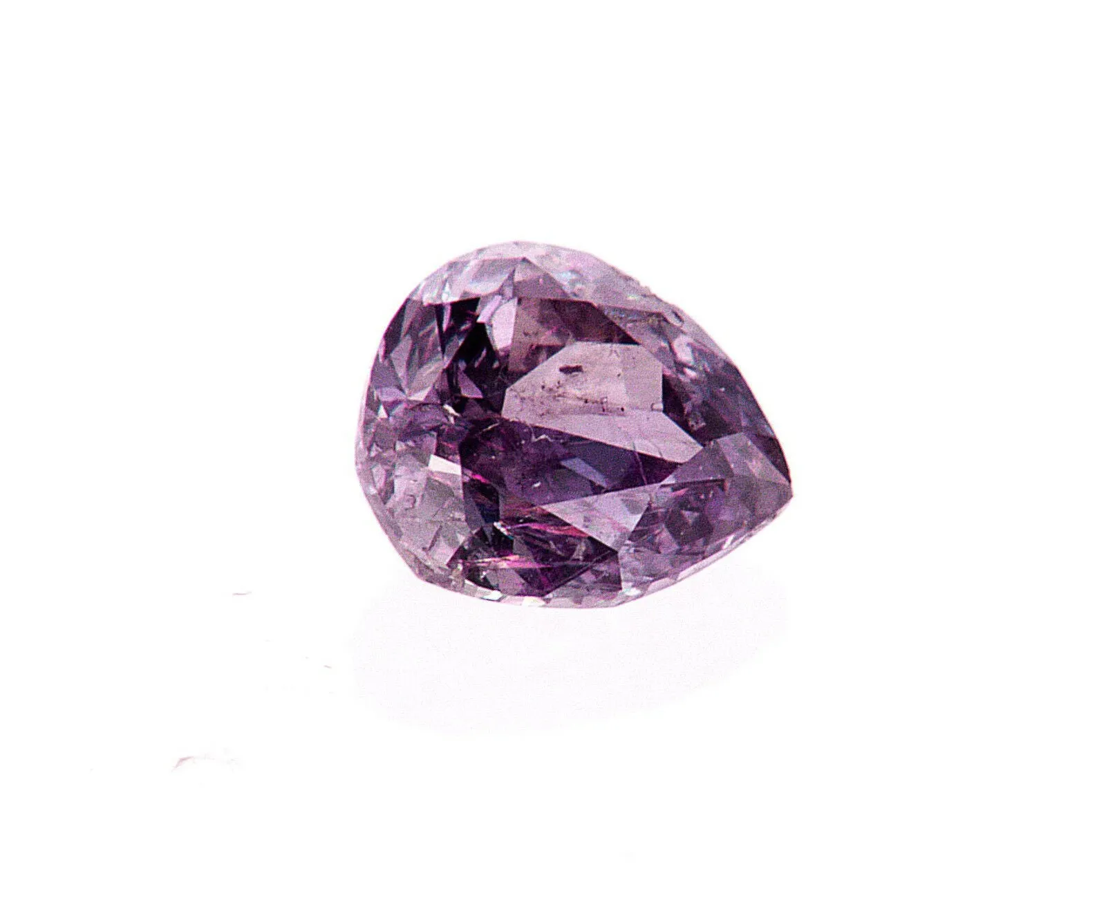 Fancy Purple Pink Color 0.56 CT GIA Certified Natural Loose Diamond Pear Cut