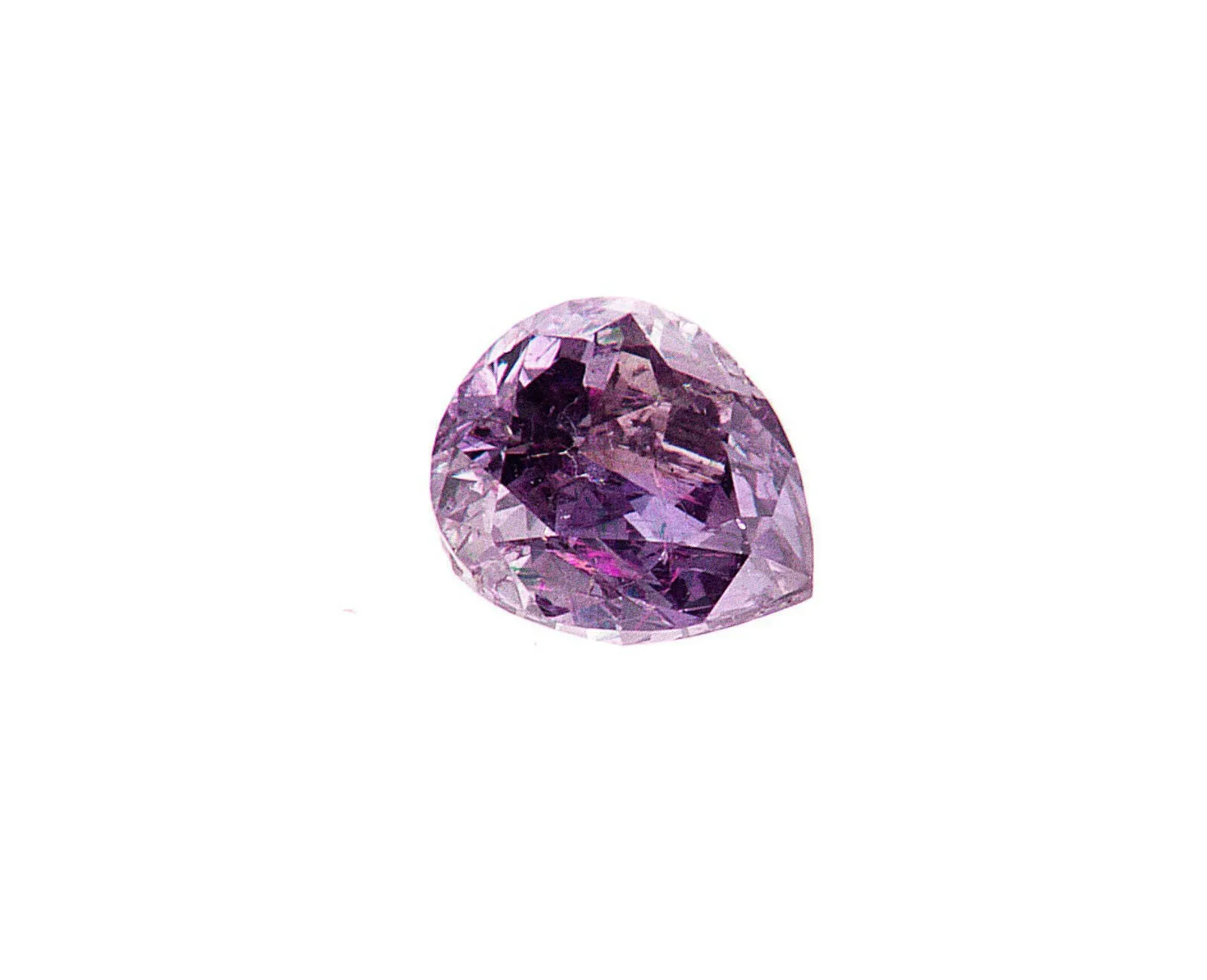 Fancy Purple Pink Color 0.56 CT GIA Certified Natural Loose Diamond Pear Cut