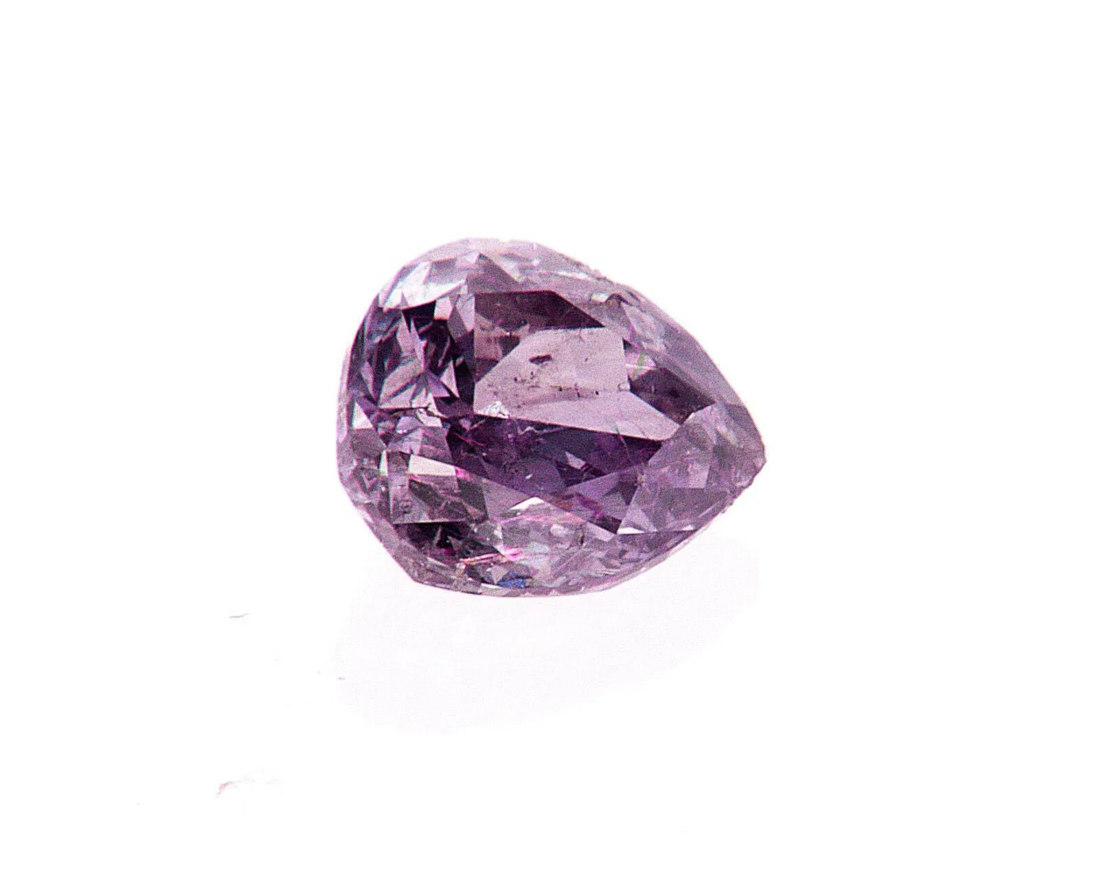 Fancy Purple Pink Color 0.56 CT GIA Certified Natural Loose Diamond Pear Cut