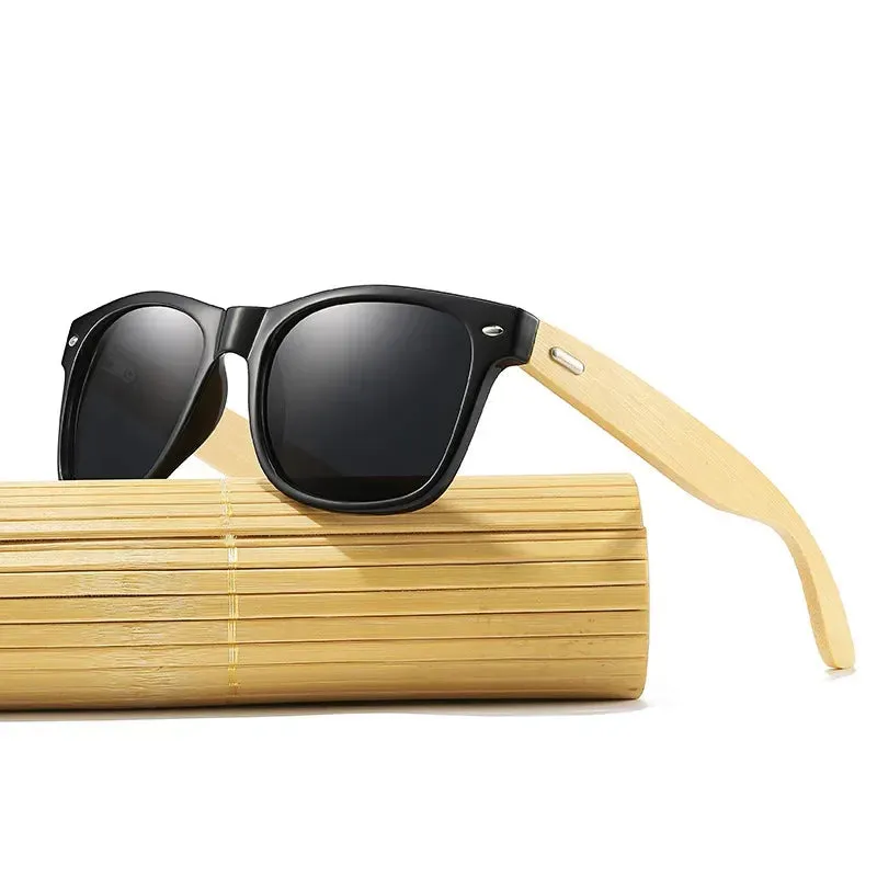 Fashion Wood Men's Ultraviolet Sunglasses Classic Male Driving Riding UV400 Sports Sun Glasses Eyewear Wooden Bamboo Eyeglasses