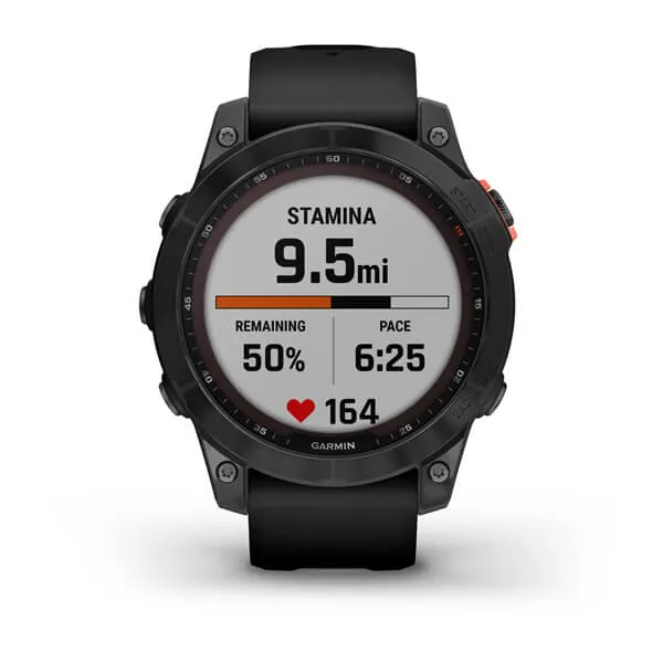 Fenix 7 Solar Slate Gray With Black Band GPS Watch