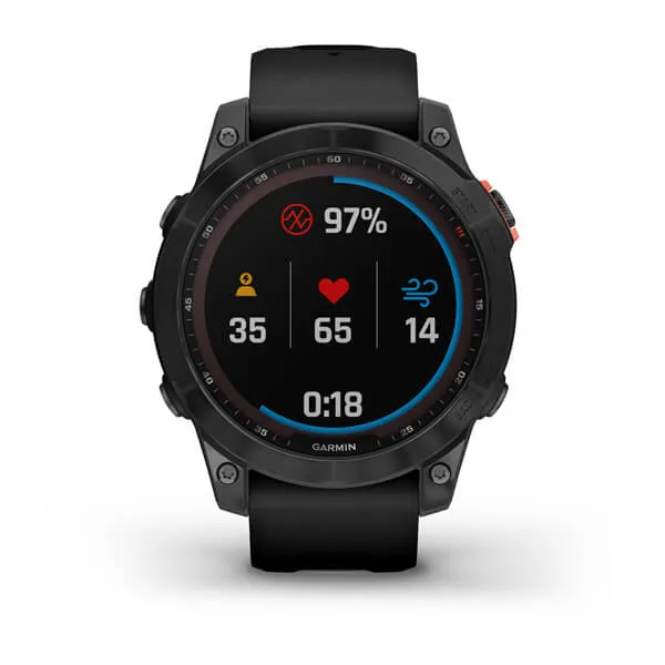 Fenix 7 Solar Slate Gray With Black Band GPS Watch