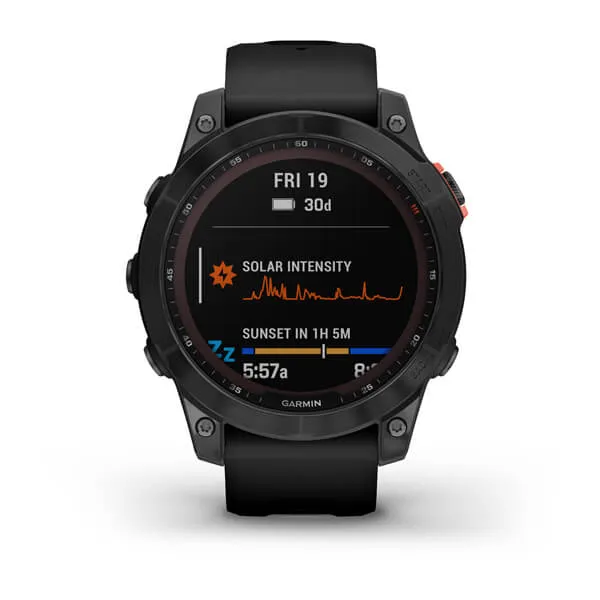 Fenix 7 Solar Slate Gray With Black Band GPS Watch