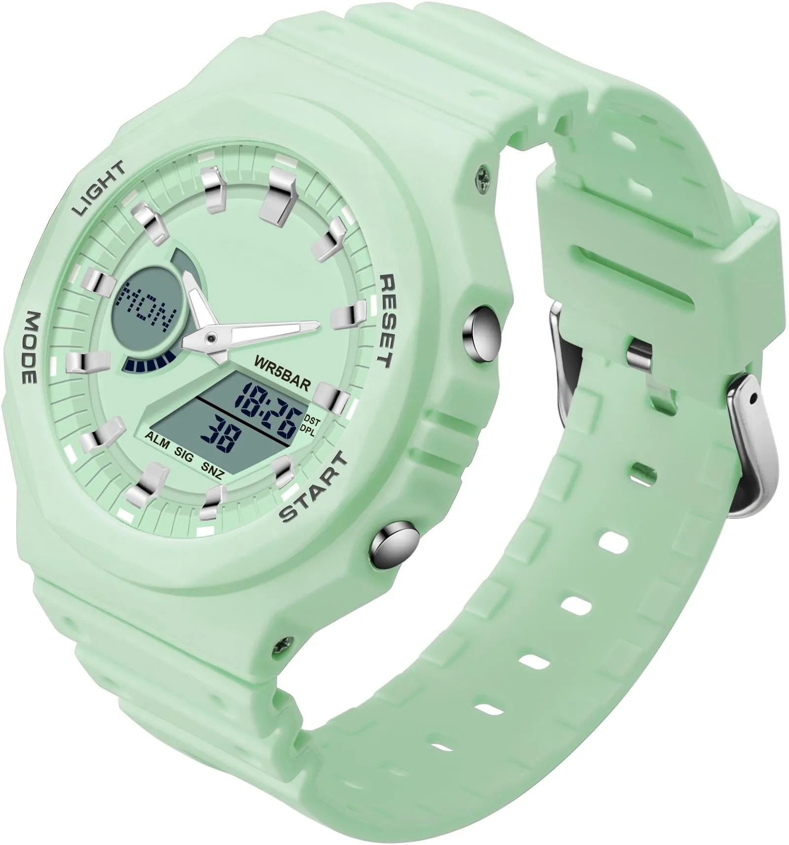 Findtime Black Unisex Watches Digital, Watches for Men Women Waterproof Sports Electronic Men's Wristwatches