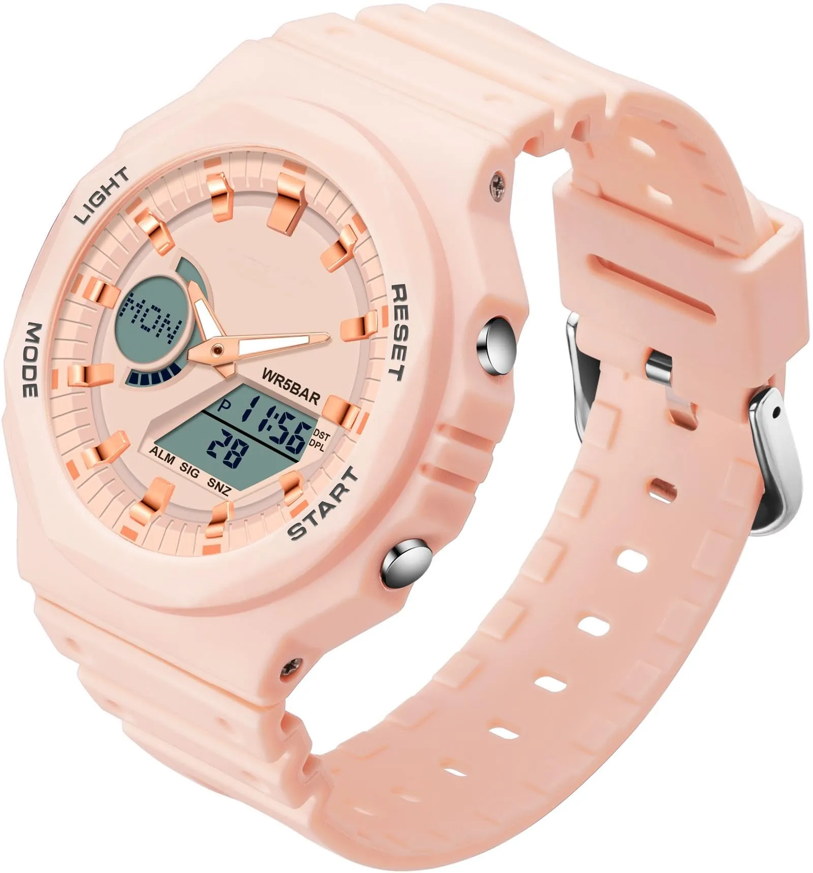 Findtime Black Unisex Watches Digital, Watches for Men Women Waterproof Sports Electronic Men's Wristwatches