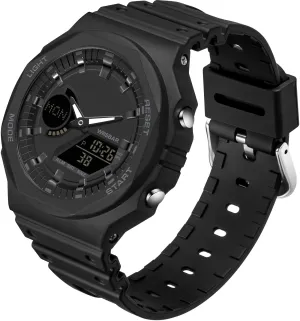 Findtime Black Unisex Watches Digital, Watches for Men Women Waterproof Sports Electronic Men's Wristwatches