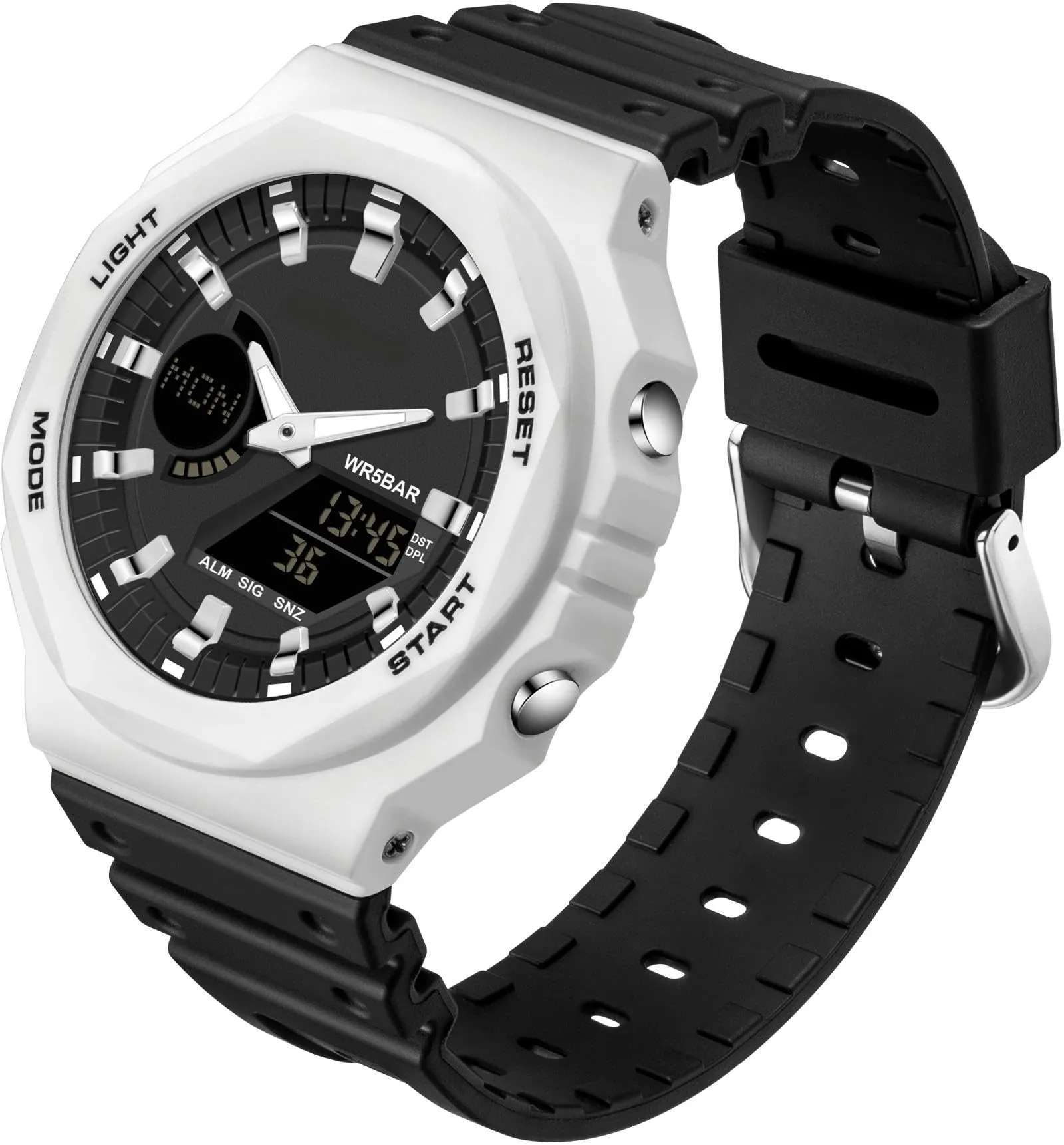 Findtime Black Unisex Watches Digital, Watches for Men Women Waterproof Sports Electronic Men's Wristwatches