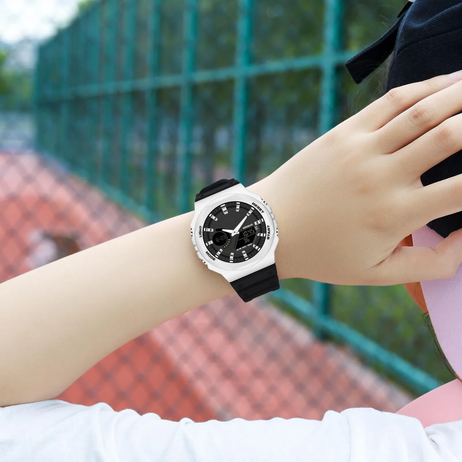 Findtime Black Unisex Watches Digital, Watches for Men Women Waterproof Sports Electronic Men's Wristwatches