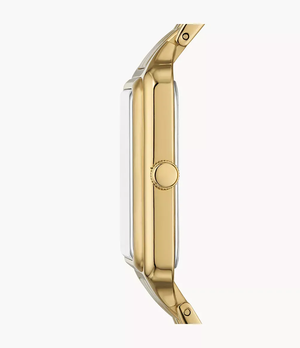 Fossil Raquel Three-Hand Date Gold-Tone Stainless Steel 26mm Ladies Watch