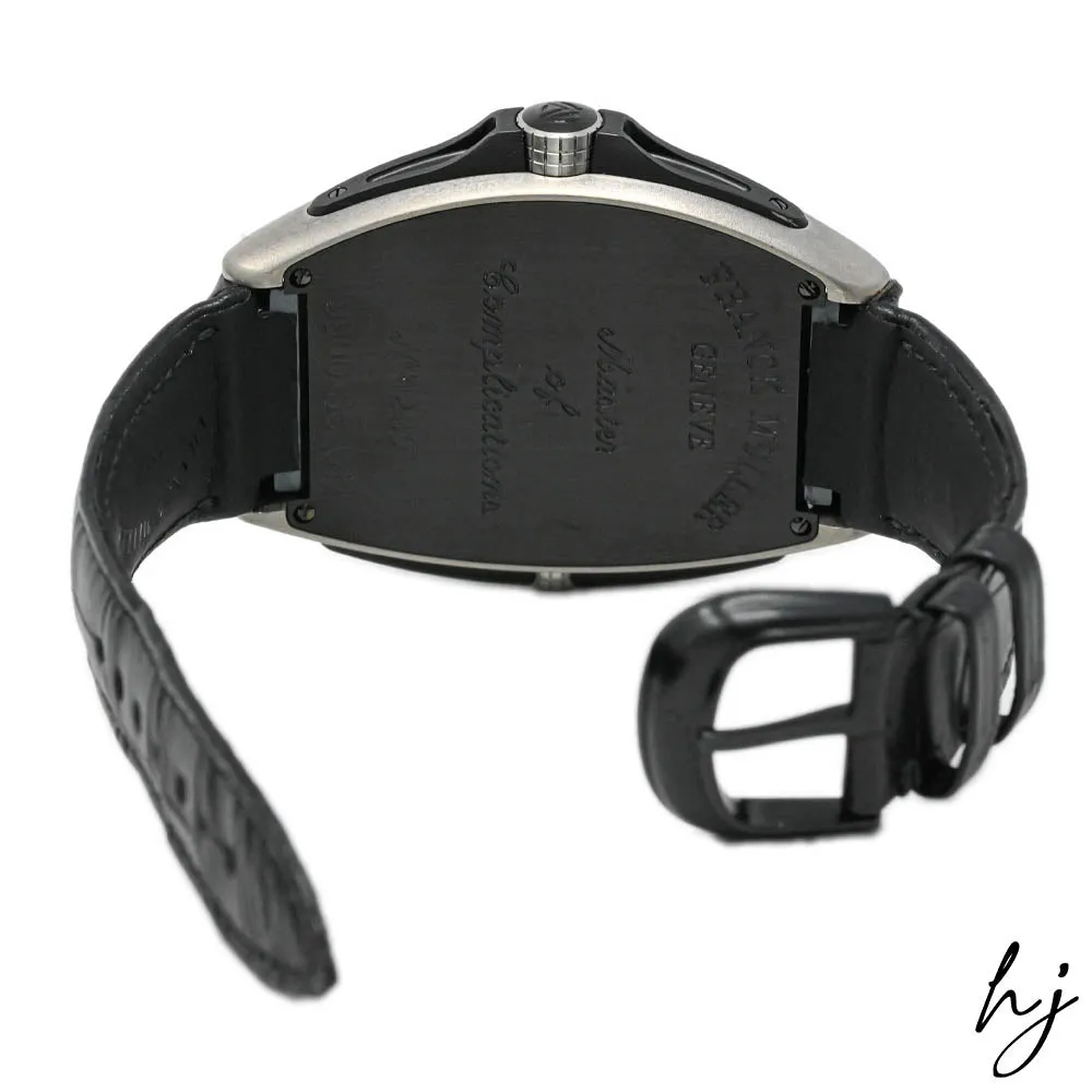 Franck Muller Men's Conquistador Grand Prix Titanium 48mm Black Arabic Numeral Dial Watch Reference #: 9900 SC GP