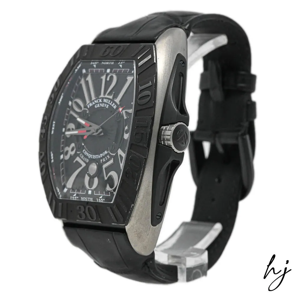 Franck Muller Men's Conquistador Grand Prix Titanium 48mm Black Arabic Numeral Dial Watch Reference #: 9900 SC GP