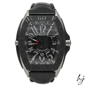Franck Muller Men's Conquistador Grand Prix Titanium 48mm Black Arabic Numeral Dial Watch Reference #: 9900 SC GP