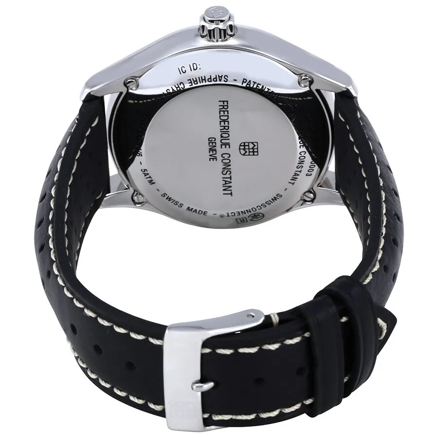Frederique Constant Horological Smartwatch Black Leather Smart Watch FC-282AB5B6