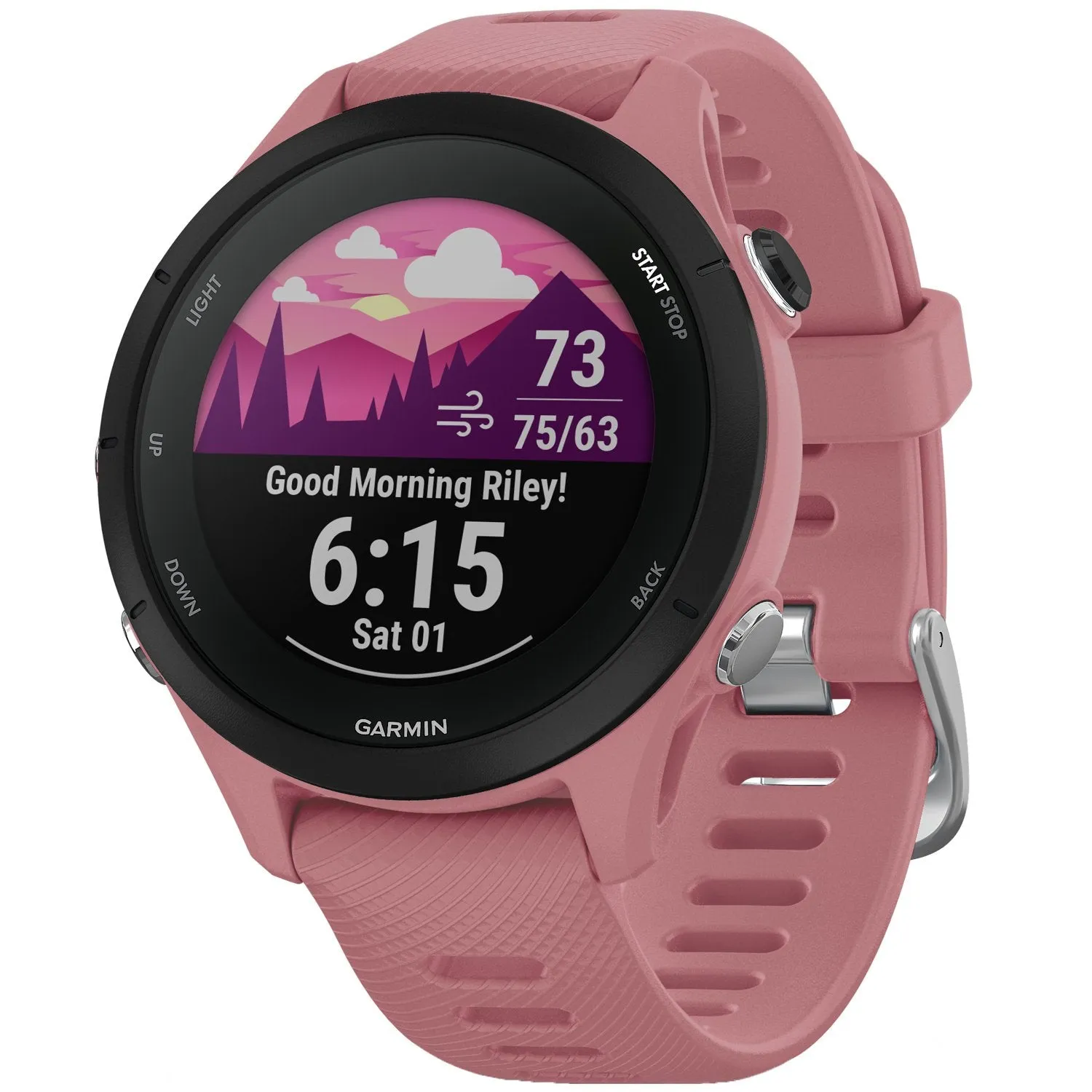 Garmin Forerunner 255S GPS Smartwatch, Light Pink