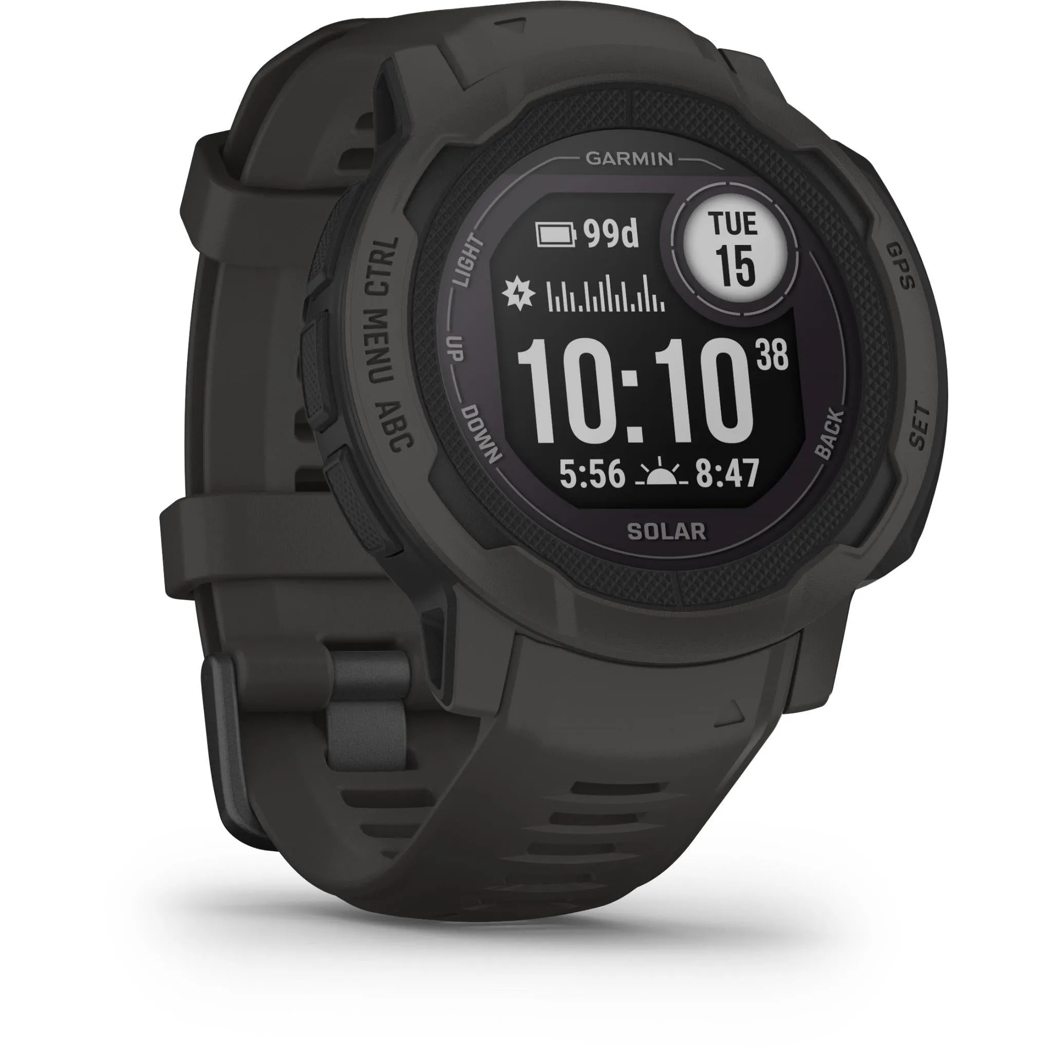 Garmin Instinct 2 Solar Rugged GPS Smart Watch - Graphite (AU Version)