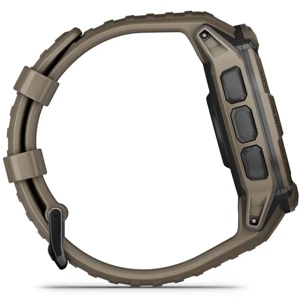 Garmin Instinct 2X Solar GPS Smartwatch Tan   Backpack & Heart Rate Strap M-XL
