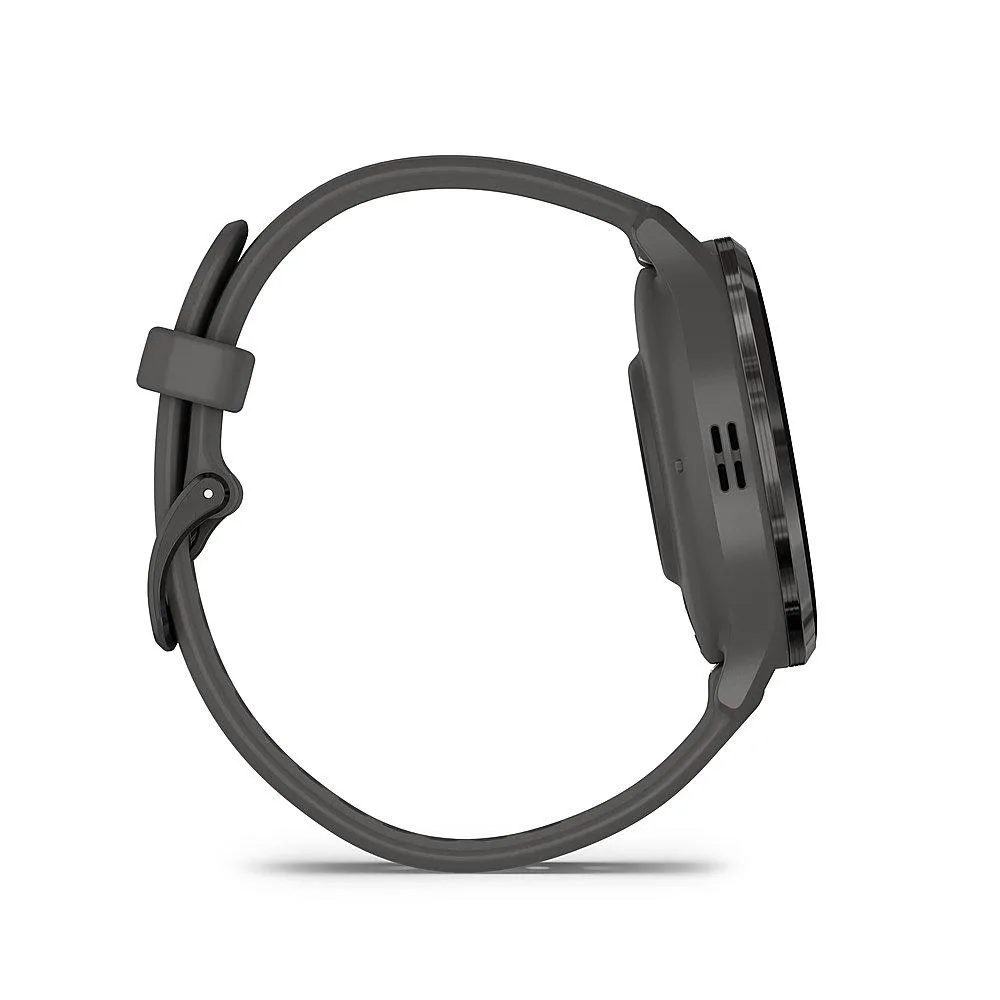 Garmin Venu 3S Fitness GPS Smartwatch Steel Bezel w/ Pebble Gray Case   Accessories Kit