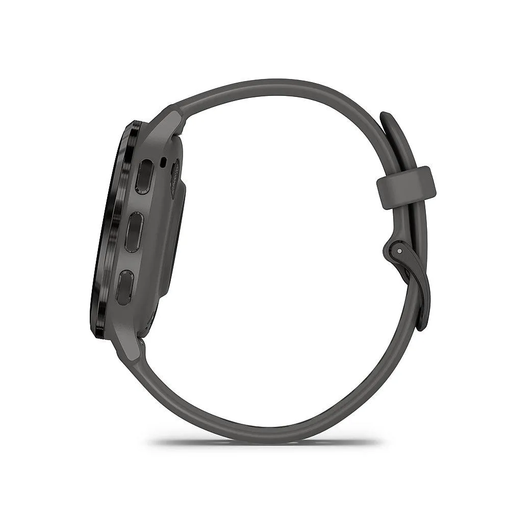Garmin Venu 3S Fitness GPS Smartwatch Steel Bezel w/ Pebble Gray Case   Accessories Kit