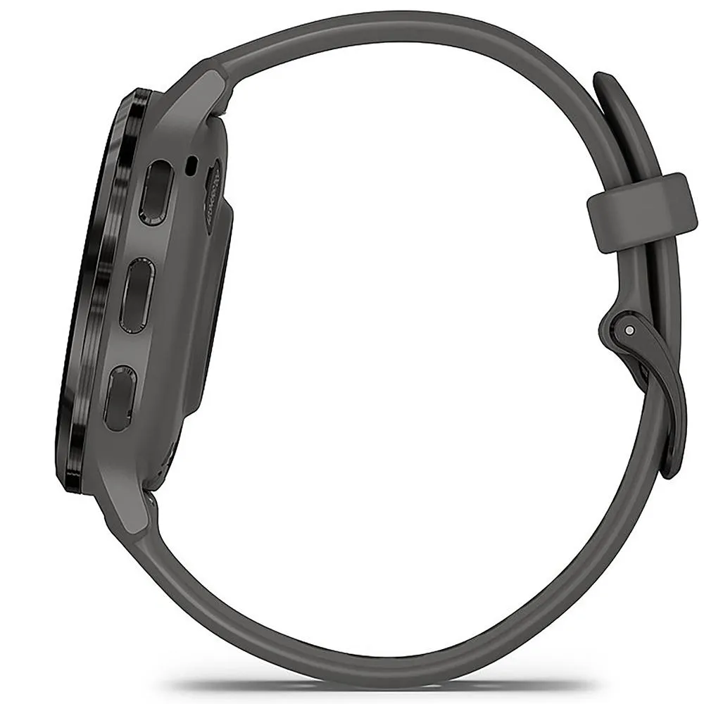 Garmin Venu 3S GPS Smartwatch Steel with Gray Case 41mm   Charging Dock Bundle