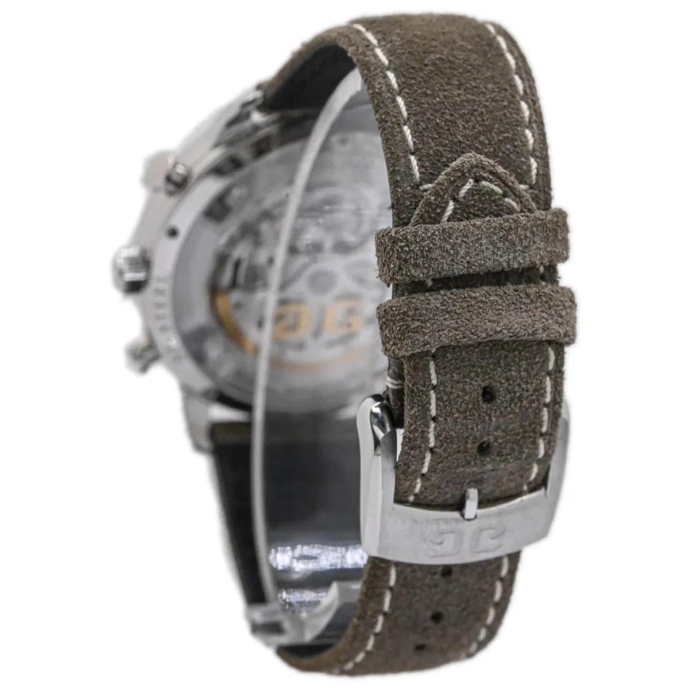 Glashutte Men's Sixties Chronograph Annual Edition Stainless Steel 42mm Green Chronograph Dial Watch Ref# 1-39-34-05-22-04