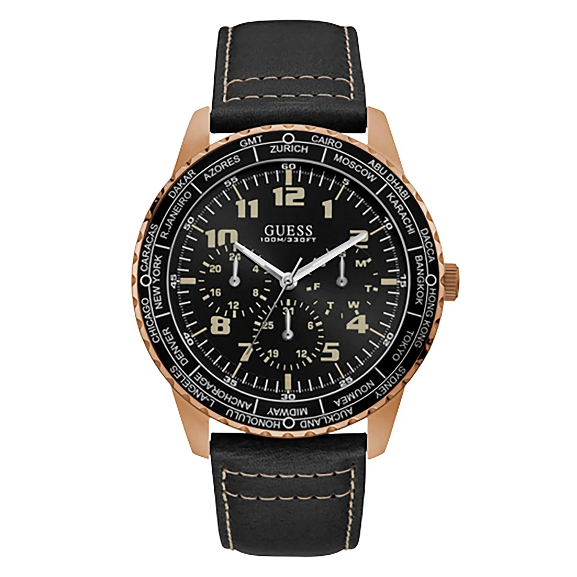 Guess Men's Watch Brown Case Quartz