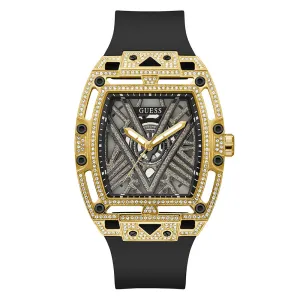 Guess Men's Watch Gold Tone Case Quartz