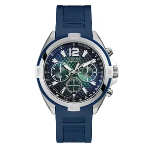 Guess Men's Watch Silver Tone Case Quartz