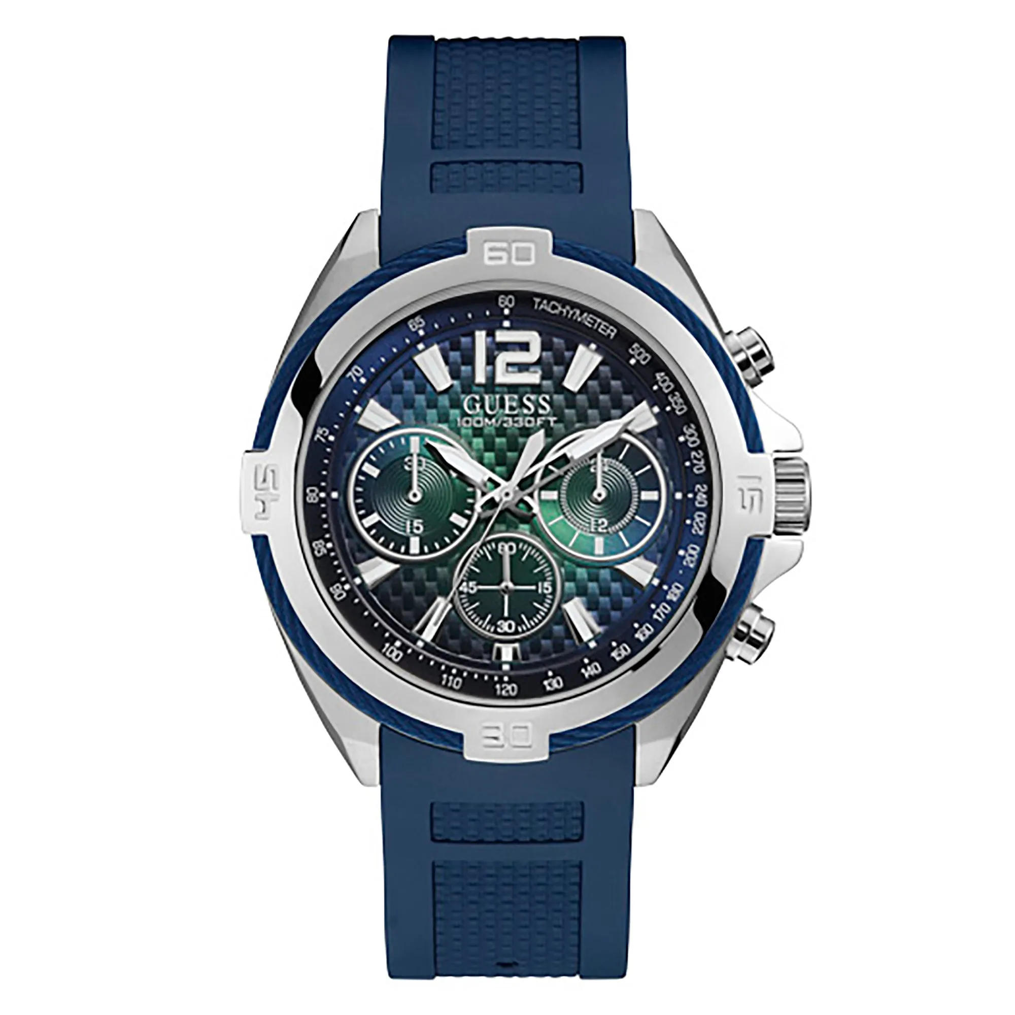 Guess Men's Watch Silver Tone Case Quartz