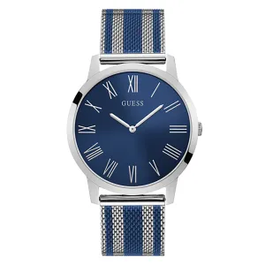 Guess Men's Watch Silver Tone Case Quartz