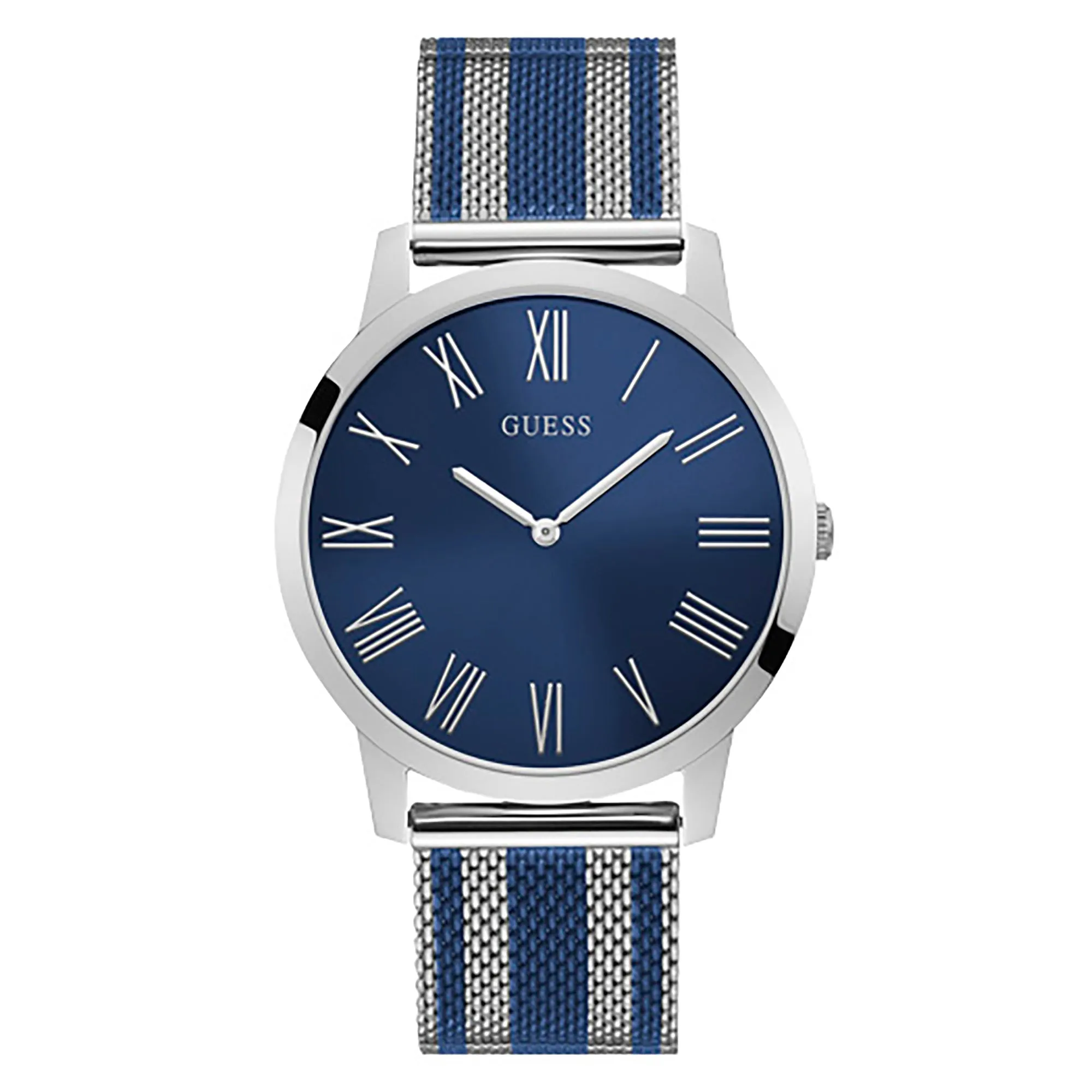 Guess Men's Watch Silver Tone Case Quartz