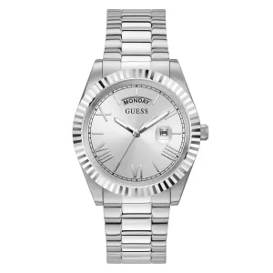 Guess Men's Watch Silver Tone Case Quartz