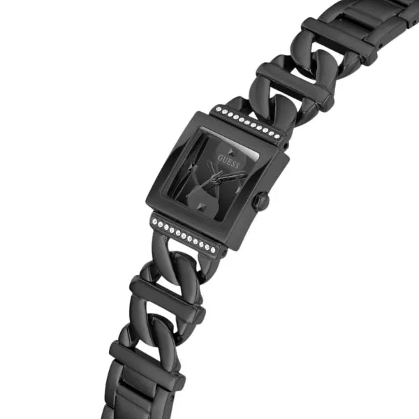Guess Runaway Black Stainless Steel Black Dial Quartz Watch for Ladies - GW0603L3