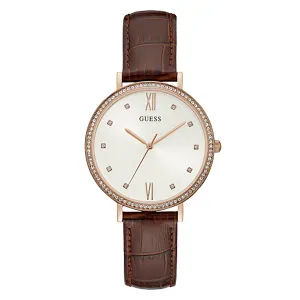 Guess Women's Watch Rose Gold Tone Case Quartz