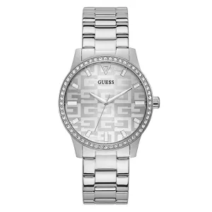 Guess Women's Watch Silver Tone Case Quartz
