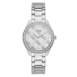 Guess Women's Watch Silver Tone Case Quartz