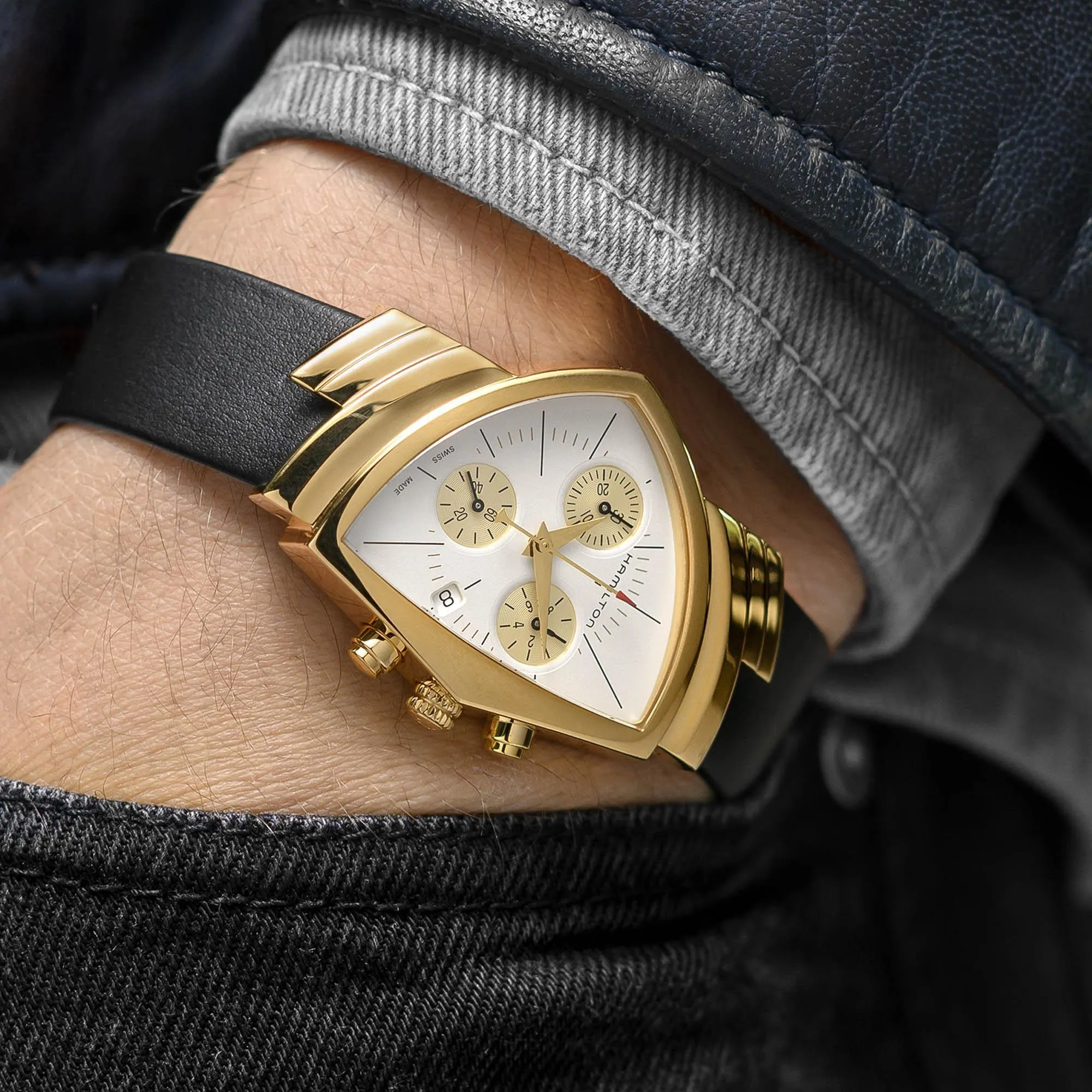 Hamilton Ventura Chrono Quartz Men's Watch H24422751